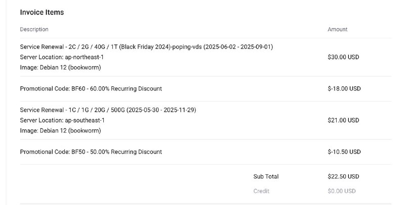 #vps 又是一年续费 claw 时，折扣还在，美滋滋